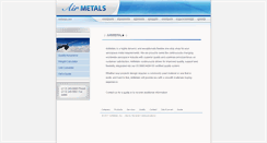 Desktop Screenshot of airmetals.com